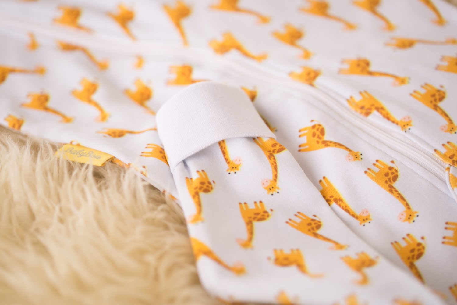 Giraffes organic cotton ZippyBoo suit