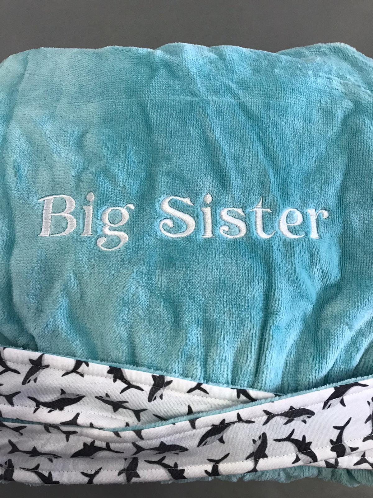 Aqua sharks organic cotton CozyBoo robe