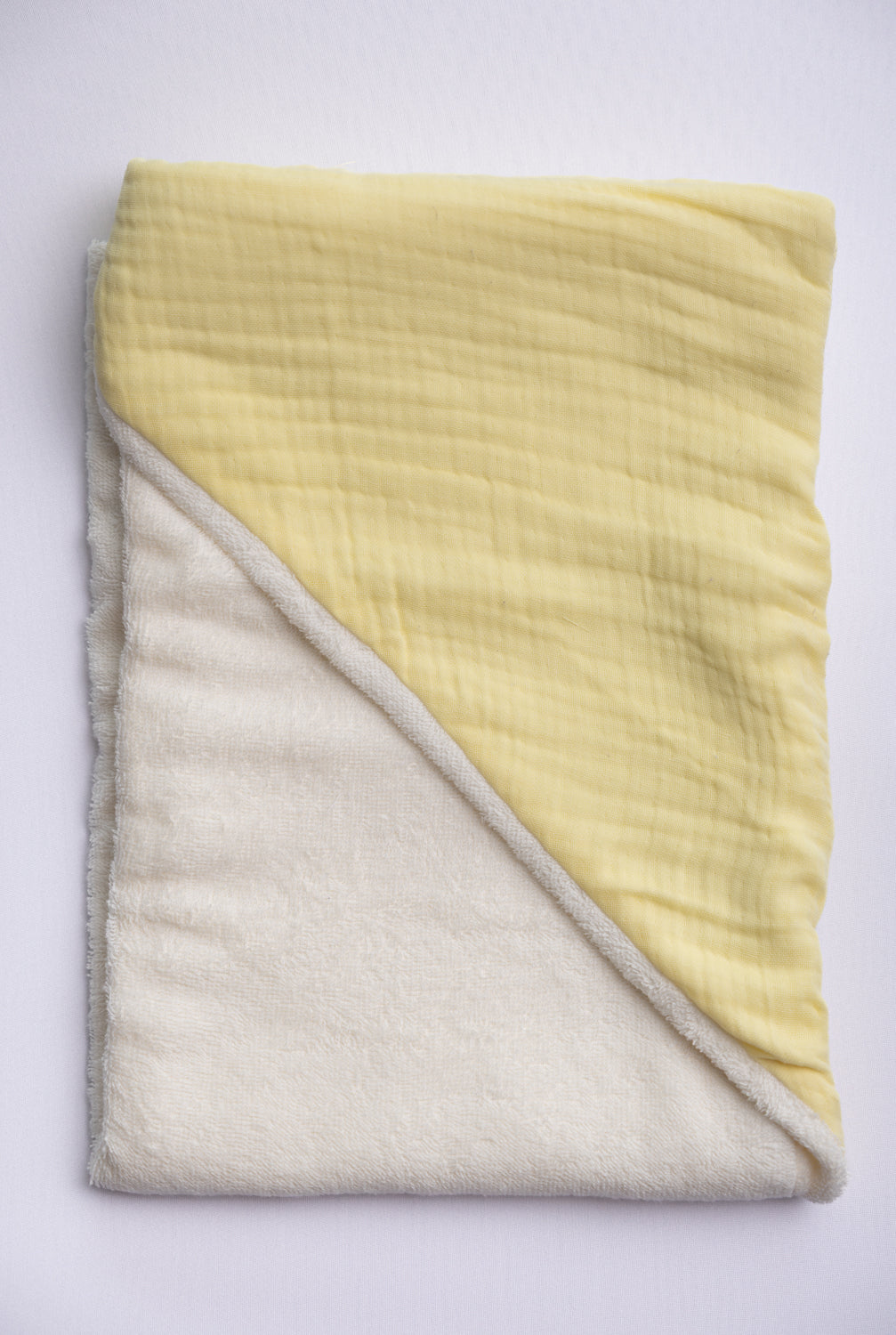Lemon organic cotton hooded towel