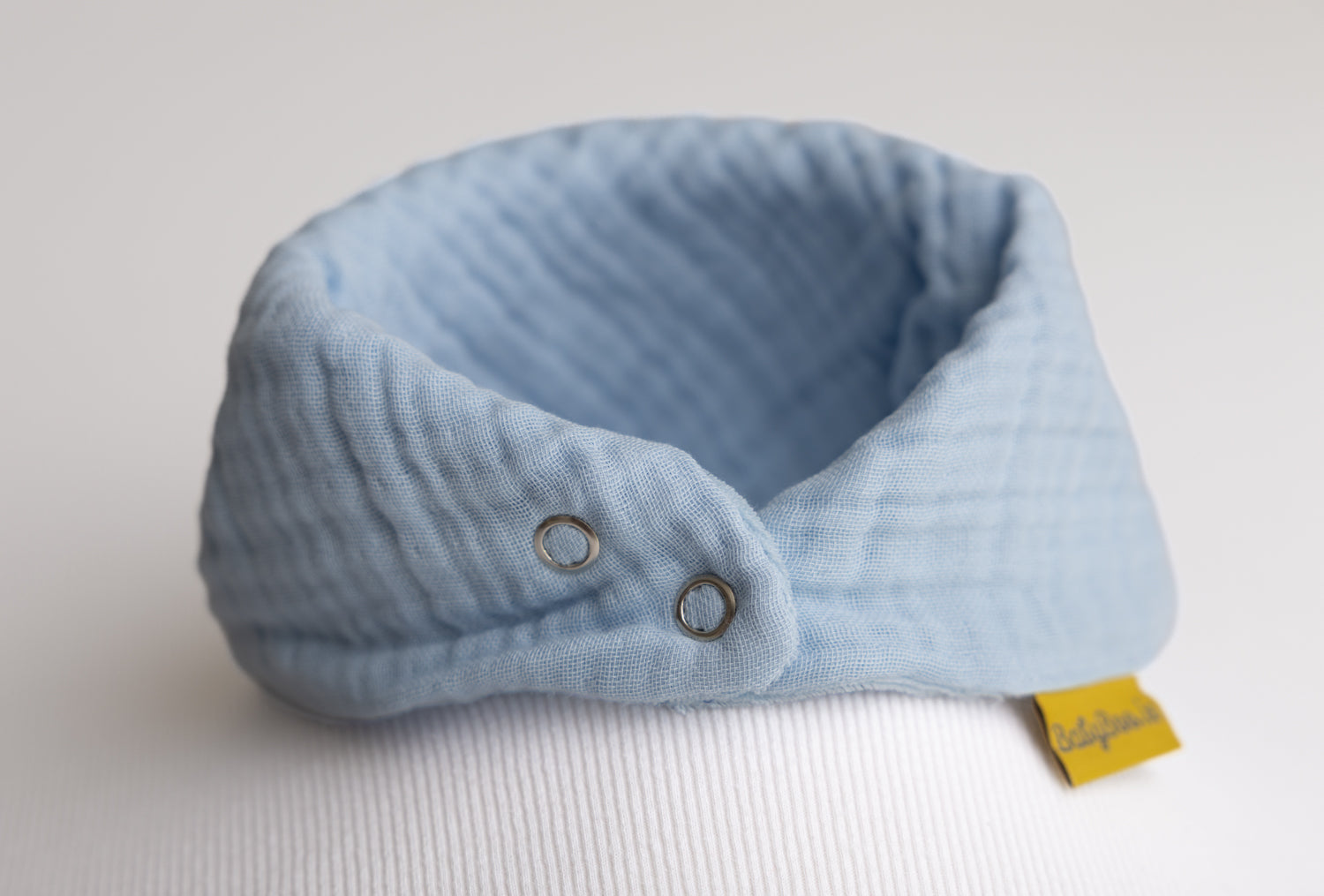 Baby Blue Organic Cotton Biblin