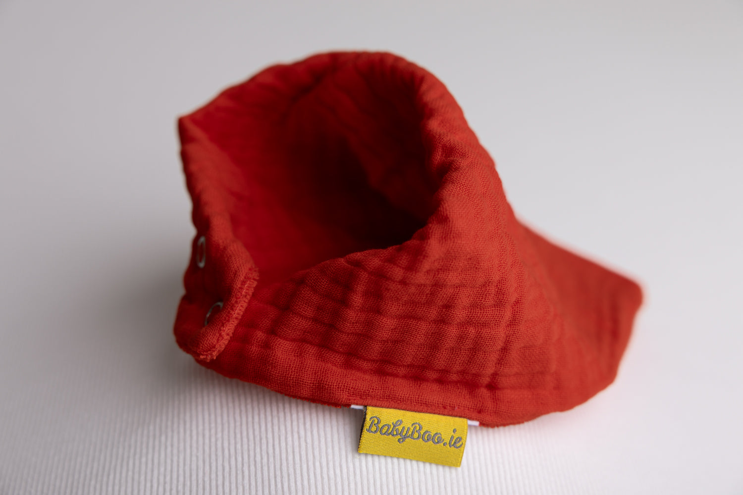 Red Organic Cotton Biblin