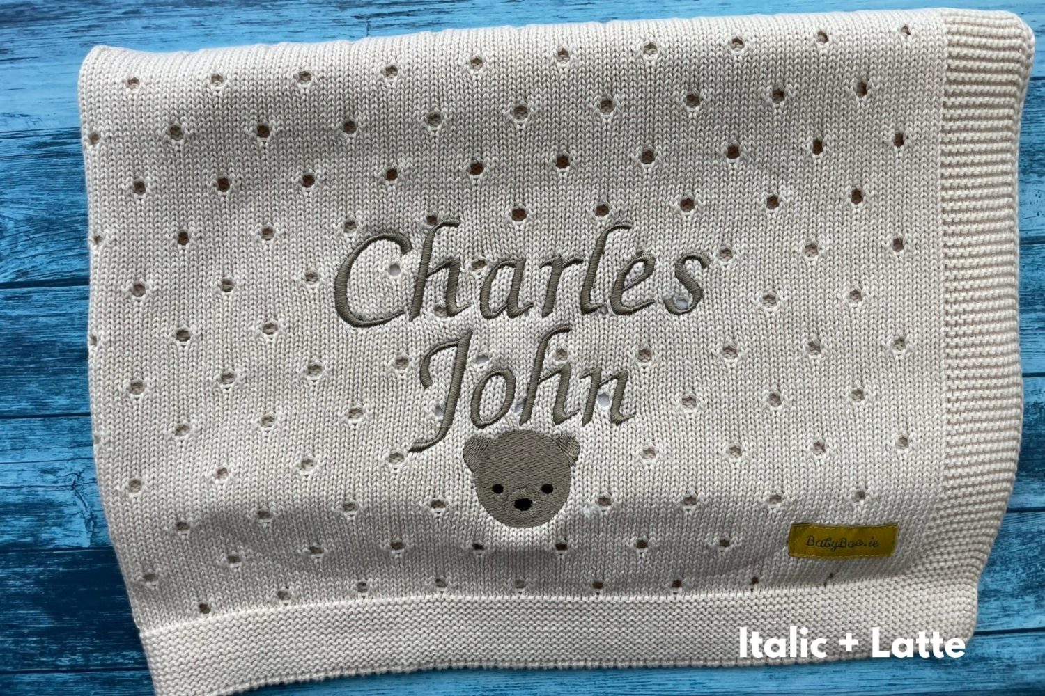 Organic cotton cream cellular BlankieBoo