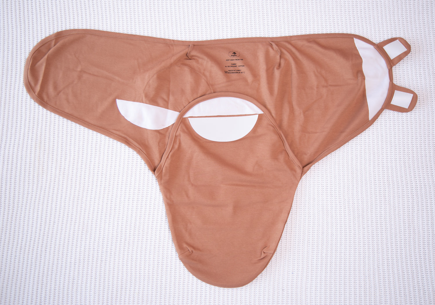 Mocha organic cotton SwaddleBoo