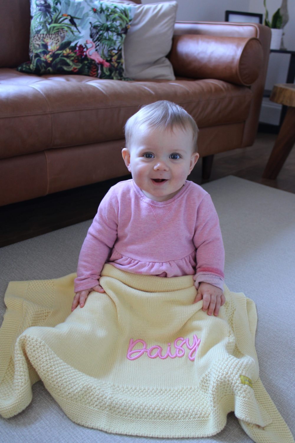 3D Puff Personalised Organic Cotton BlankieBoo baby blanket