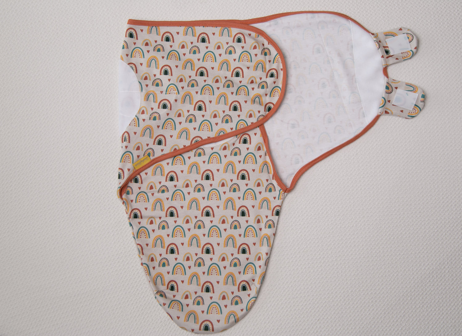 Boho Rainbows organic cotton SwaddleBoo