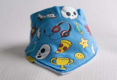 Cool kid organic cotton DribbleBoo bandana bib