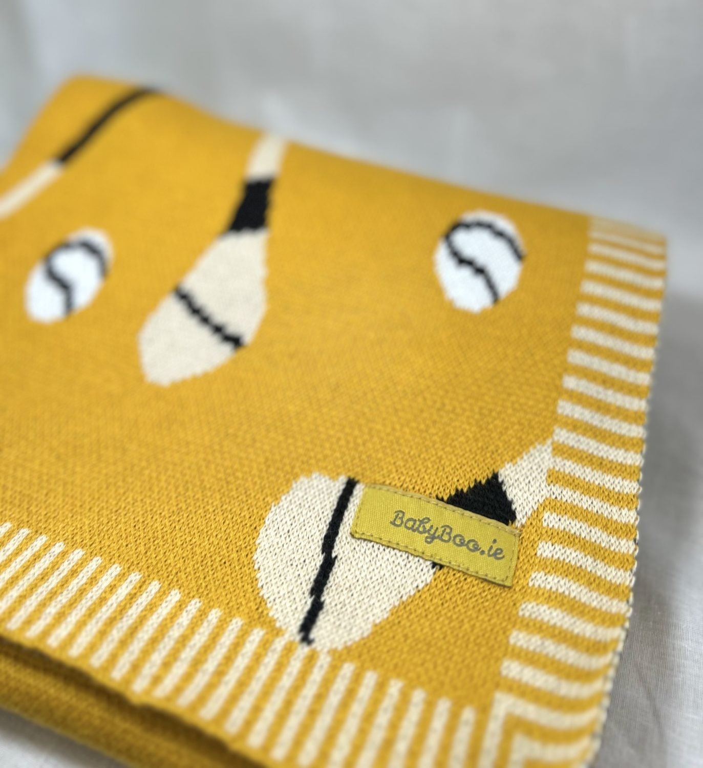 Yellow organic cotton GAA mad BlankieBoo
