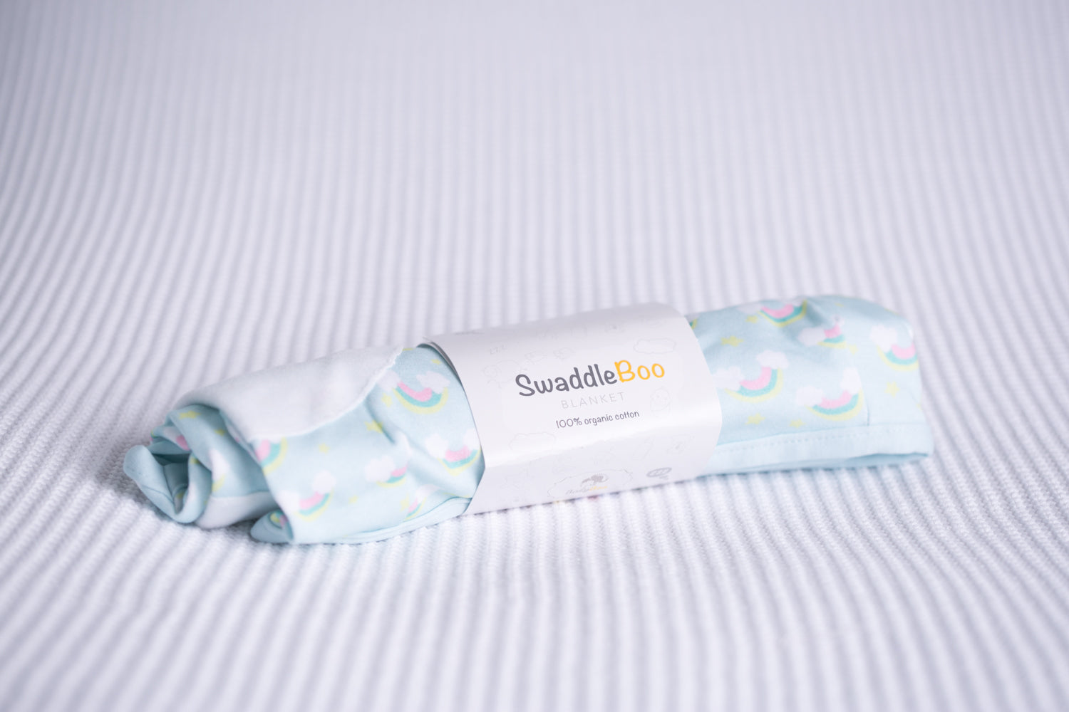Rainbows organic cotton SwaddleBoo