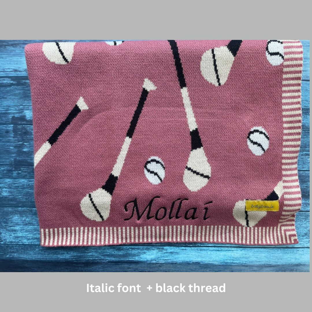 Pink organic cotton GAA mad BlankieBoo