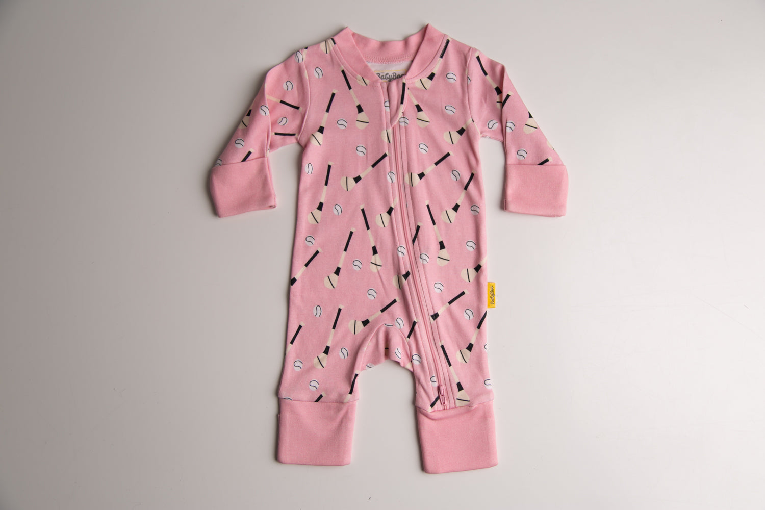 Pink GAA organic cotton ZippyBoo suit