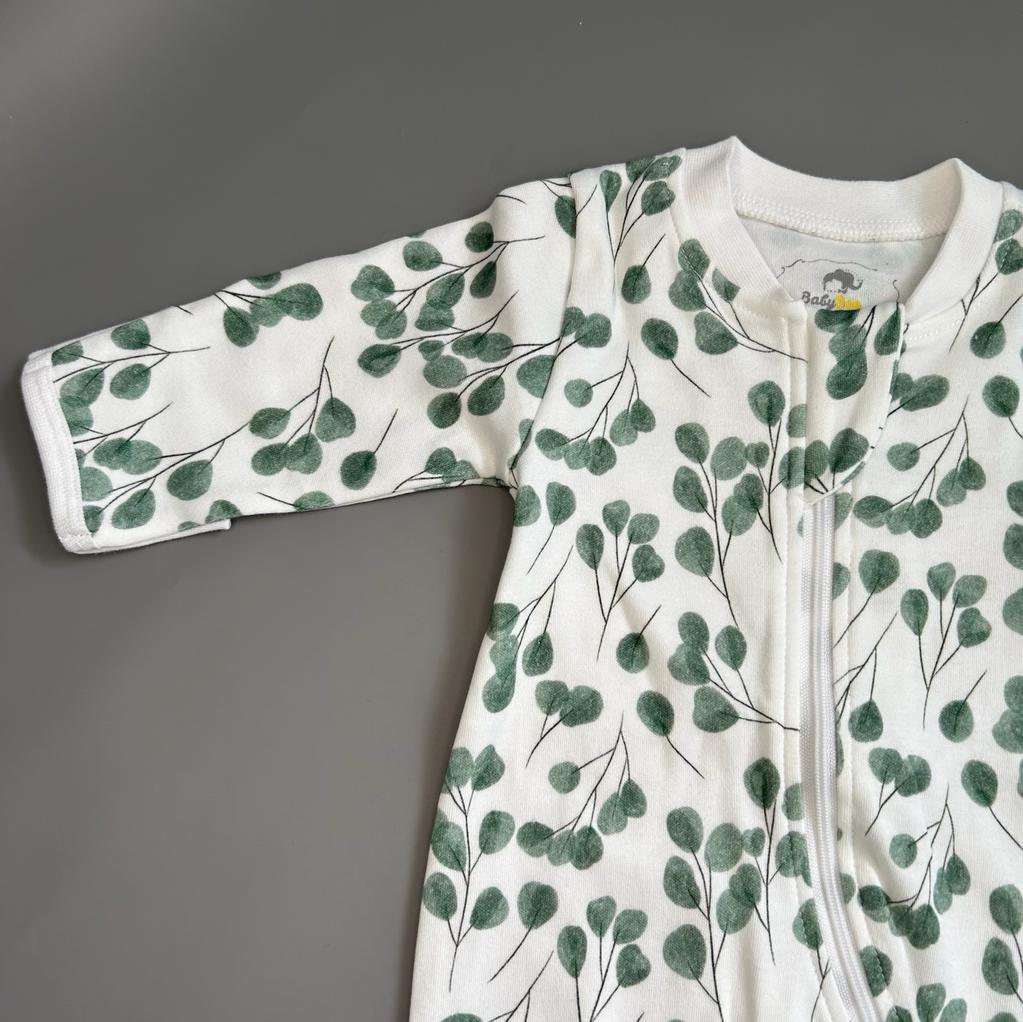 Eucalyptus organic cotton ZippyBoo suit