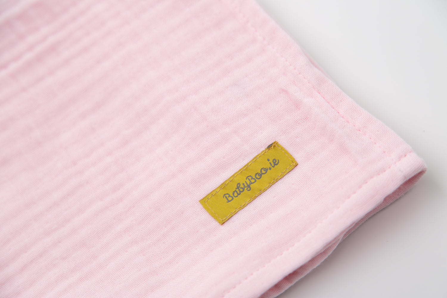 Baby Pink Organic Cotton super square muslin blanket