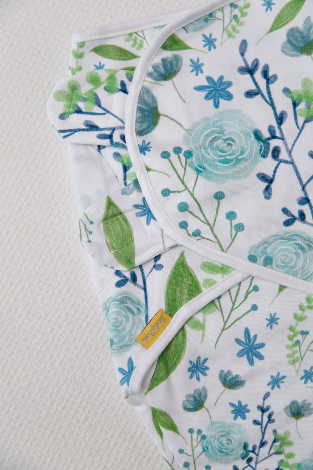 Watercolour flowers organic cotton SwaddleBoo