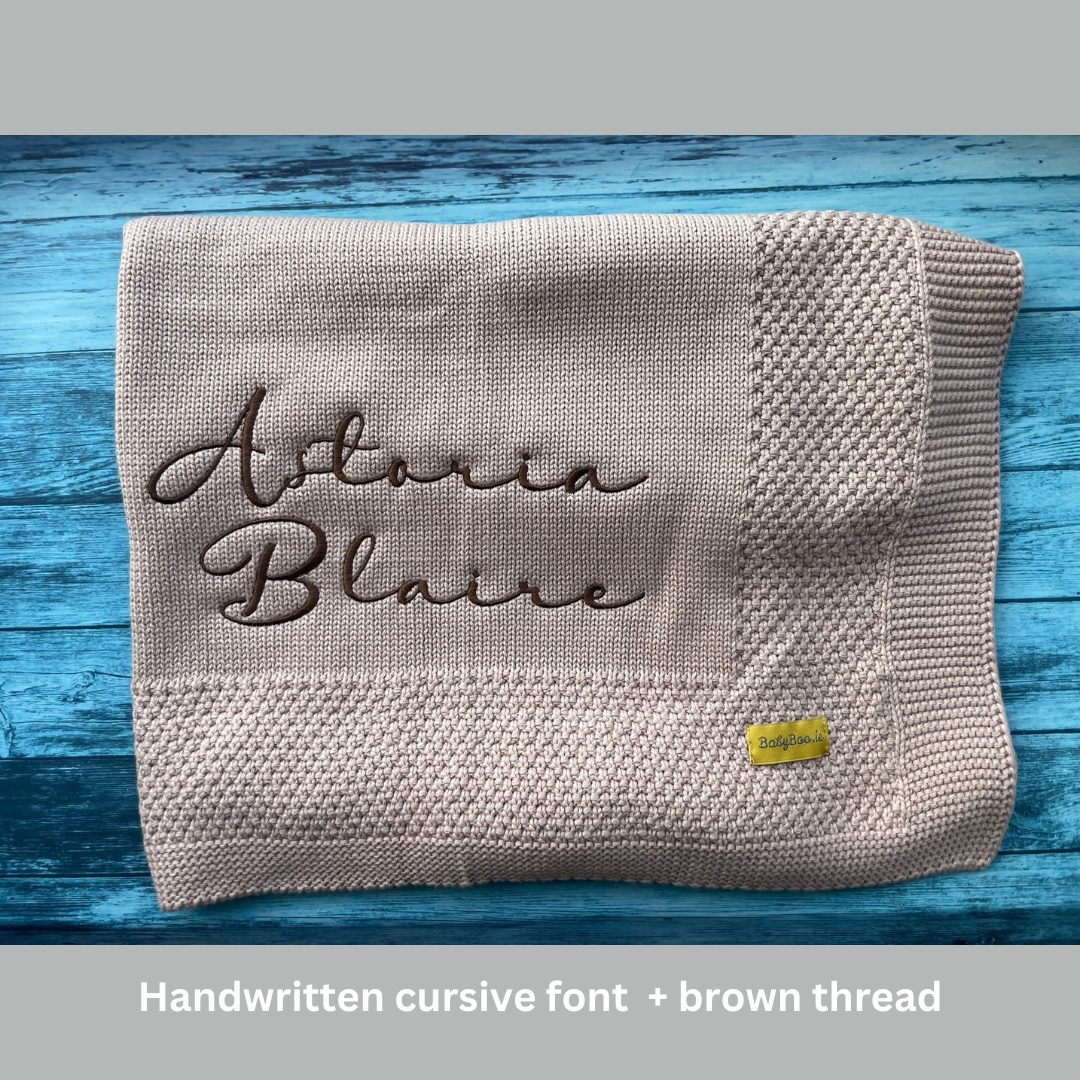 Organic cotton beautiful biscuit (Pink Beige) BlankieBoo