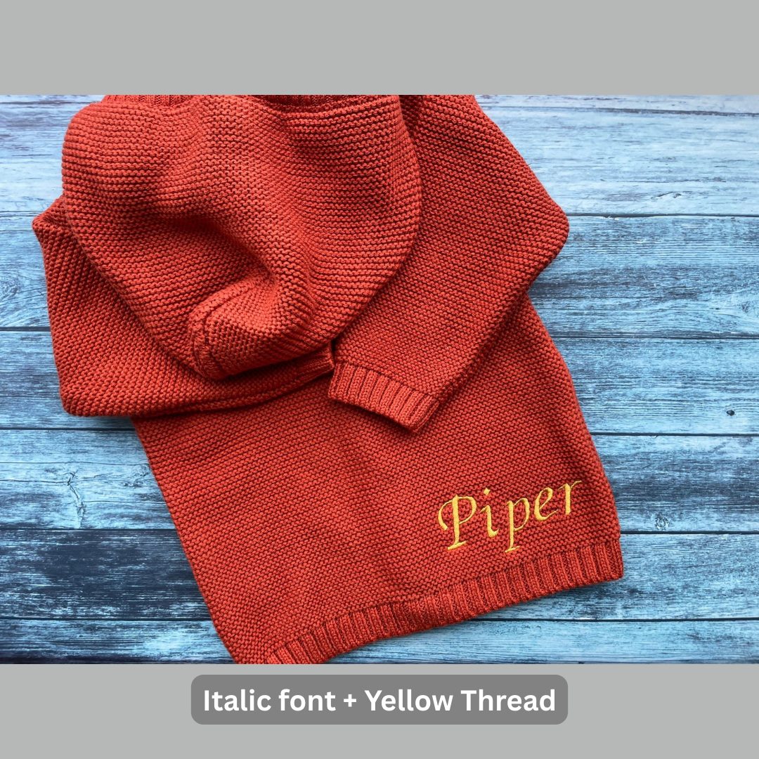 Rust organic cotton hoodie