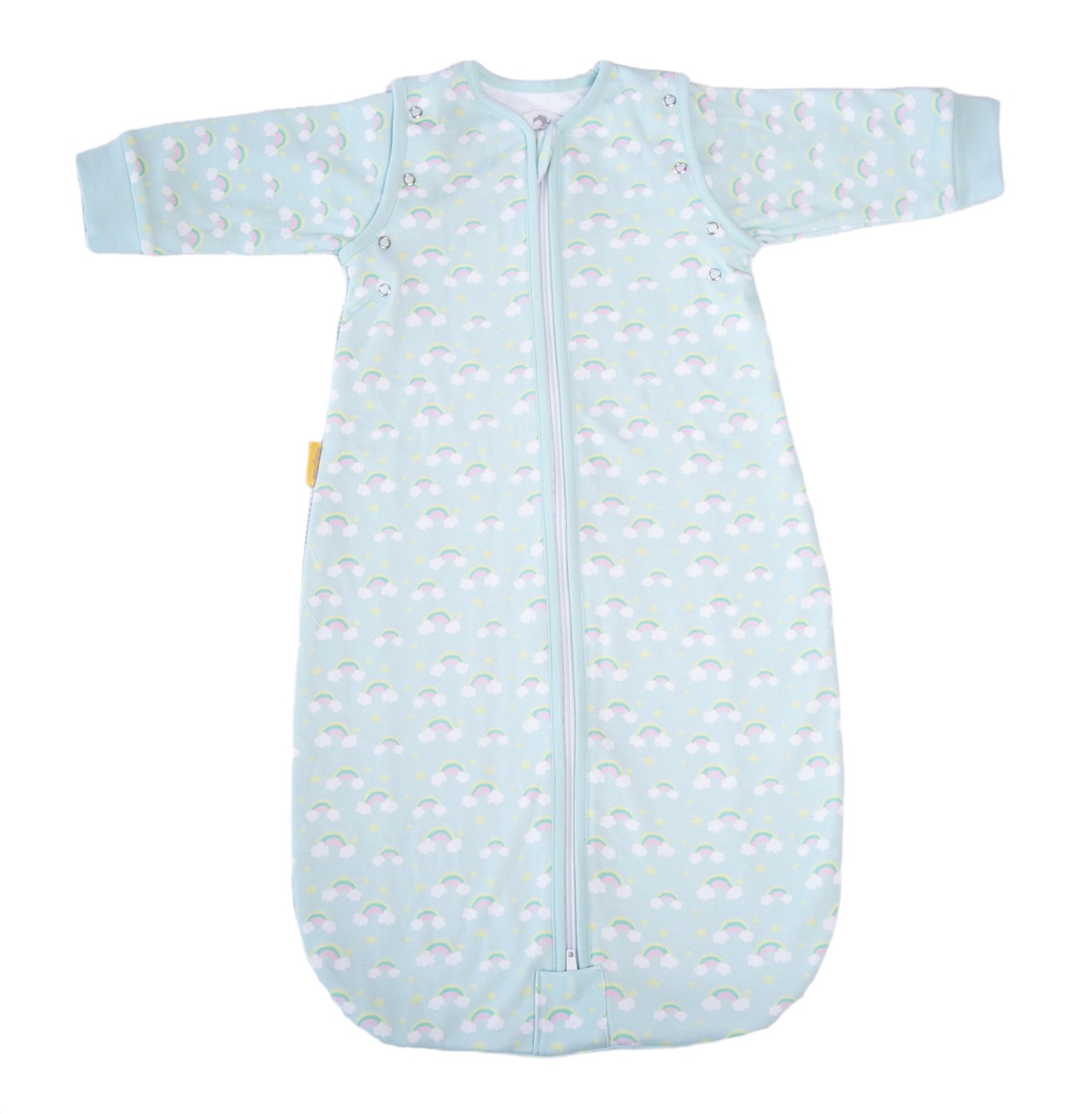 Painted rainbows organic cotton SnuggleBoo sleeping bag (2.5 tog)