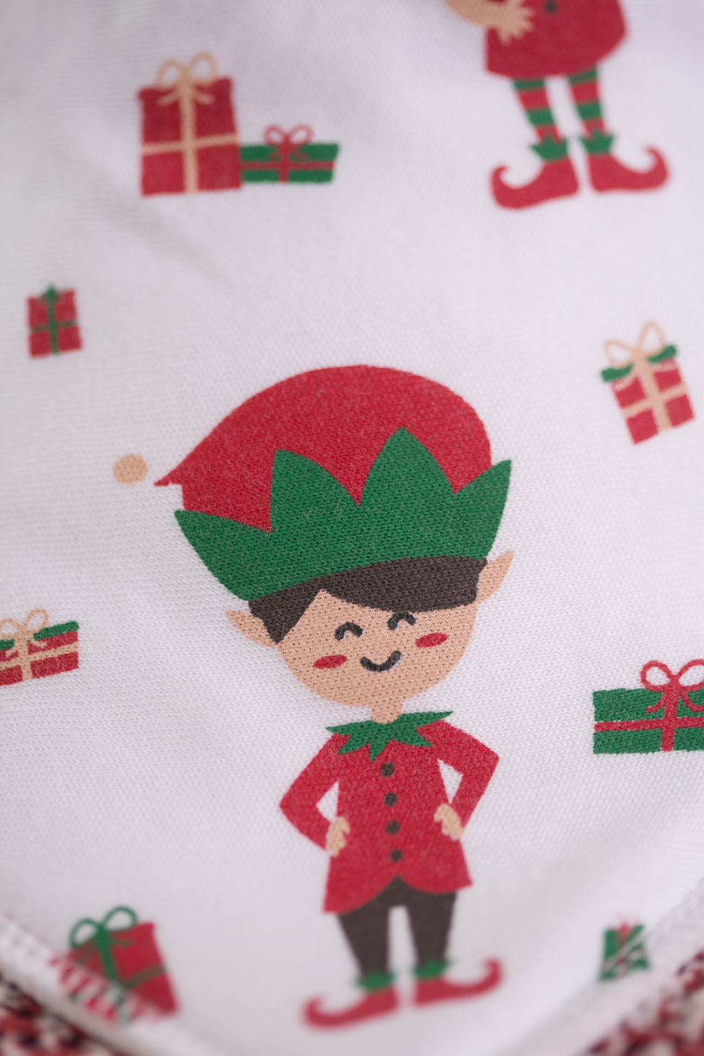 Jasper the elf organic cotton DribbleBoo bandana bib