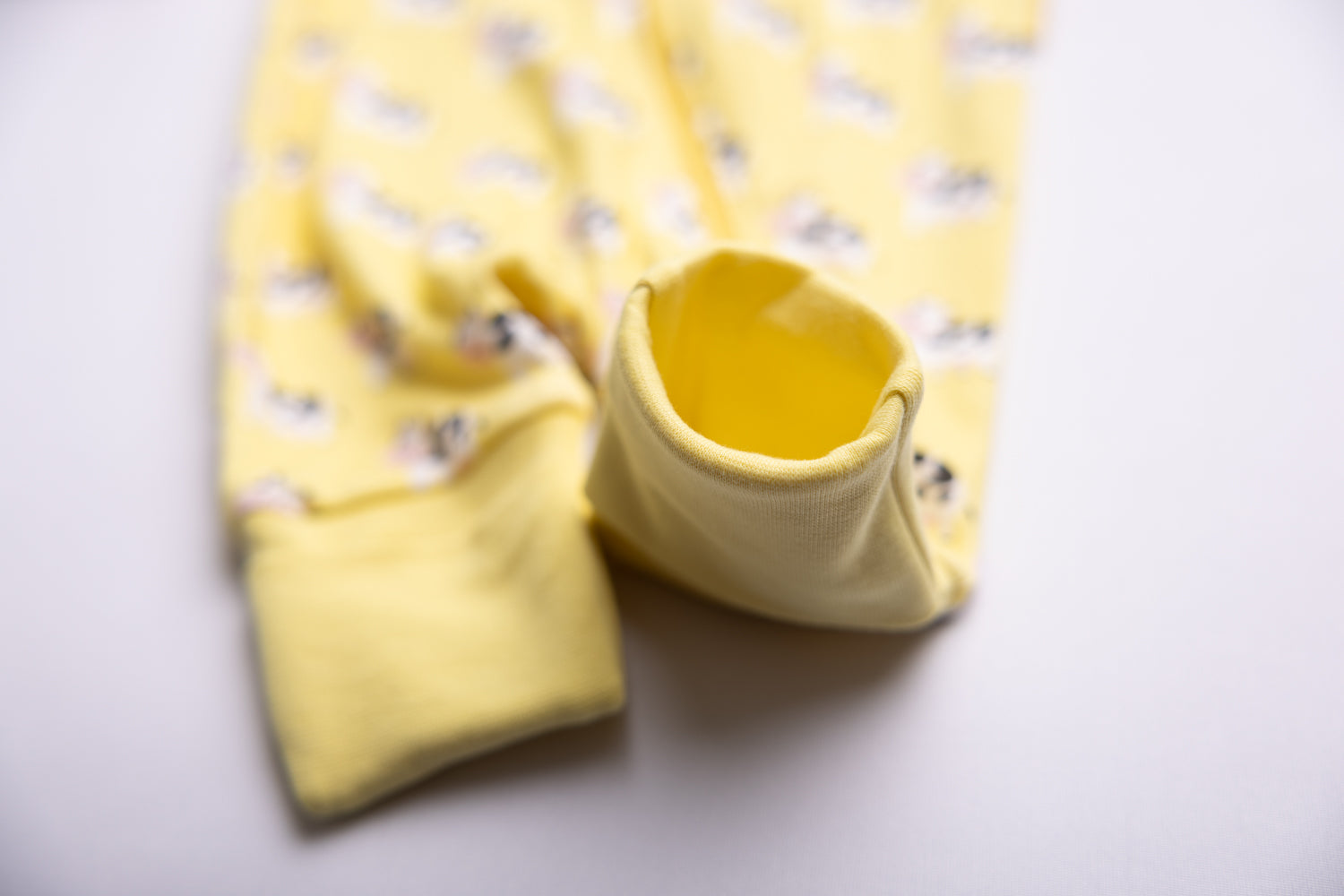 Lemon Bessie Cow organic cotton ZippyBoo suit