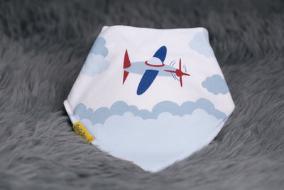 Flying high organic cotton DribbleBoo bandana bib