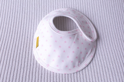 Twinkle pink star organic cotton LittleBoo baby bib