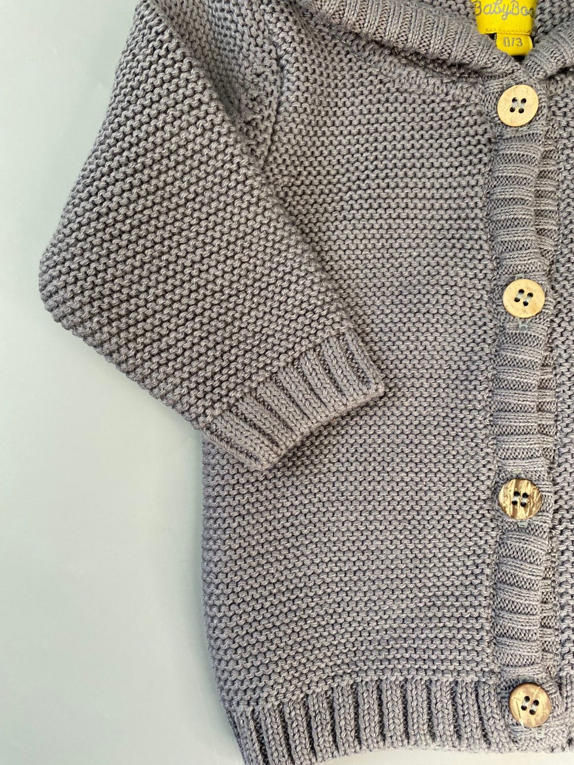 Charcoal organic cotton hoodie