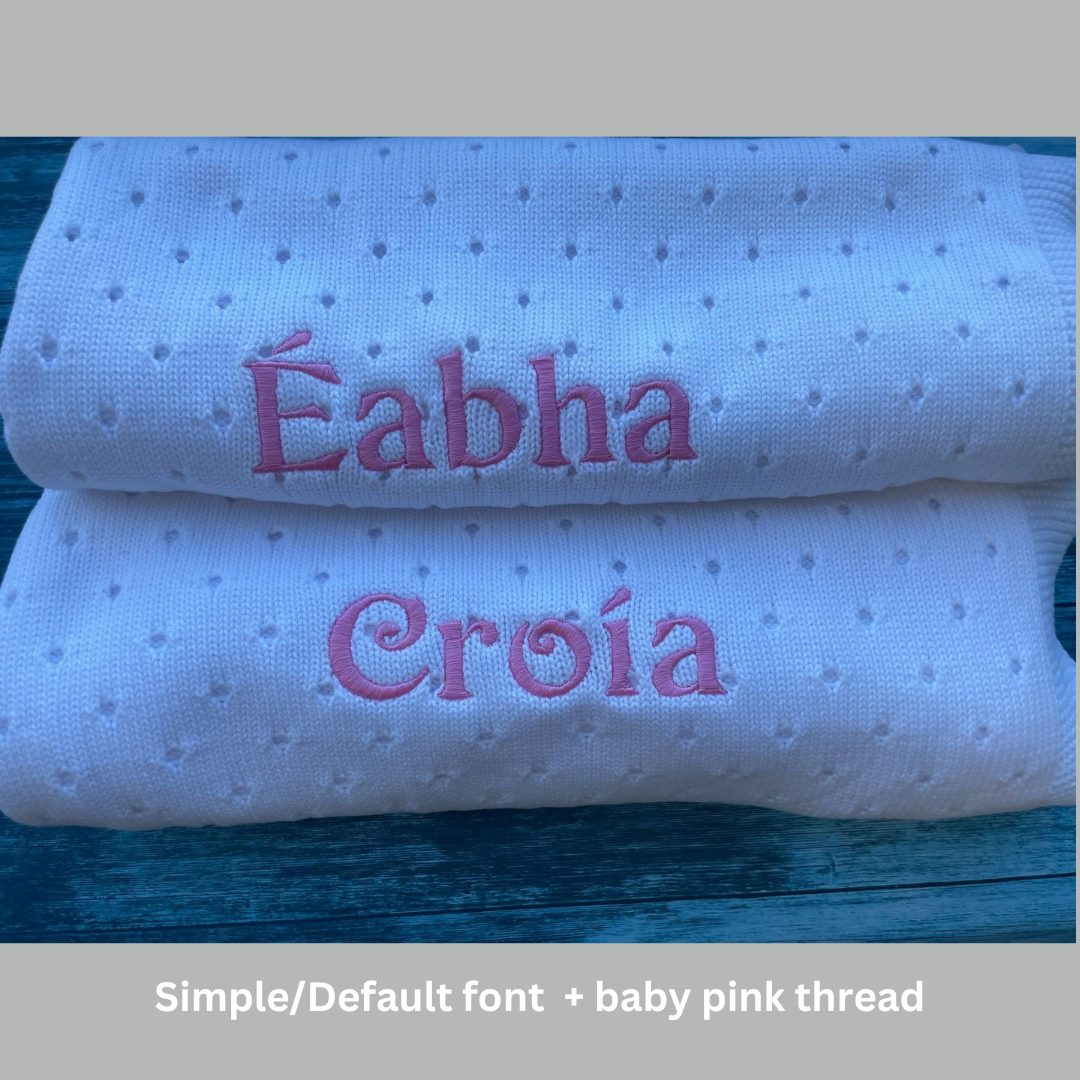 Organic cotton super white cellular BlankieBoo