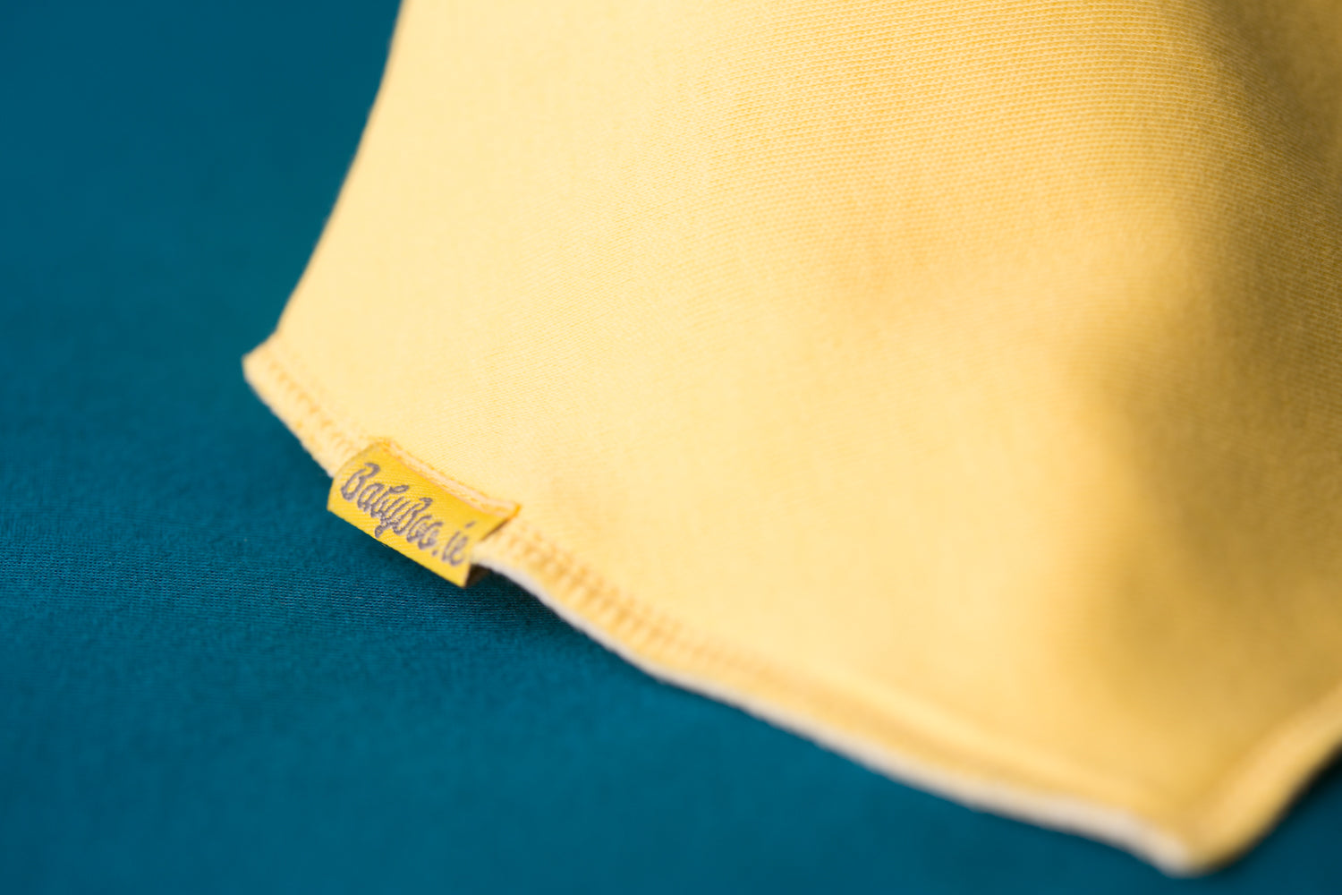 Just Sunshine yellow organic cotton DribbleBoo bandana bib