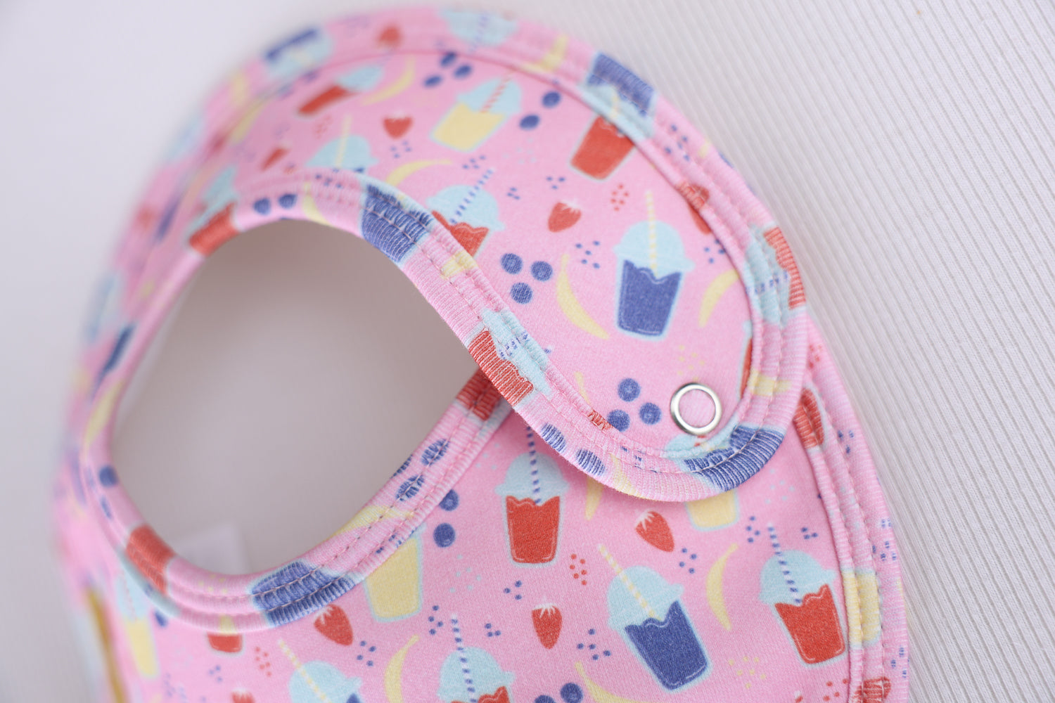 Smoothie Time organic cotton LittleBoo baby bib