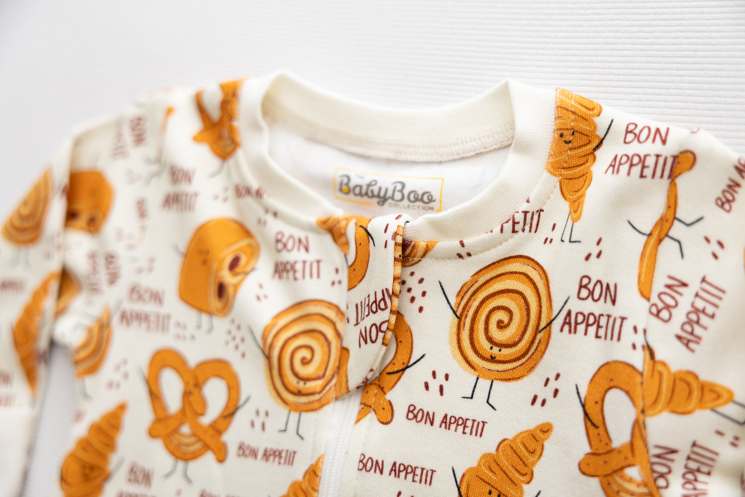 Pastry Club organic cotton ZippyBoo suit