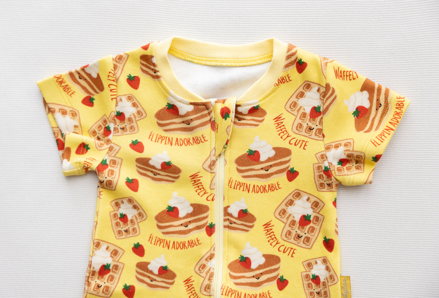 Waffle Club organic cotton ShortieBoo suit