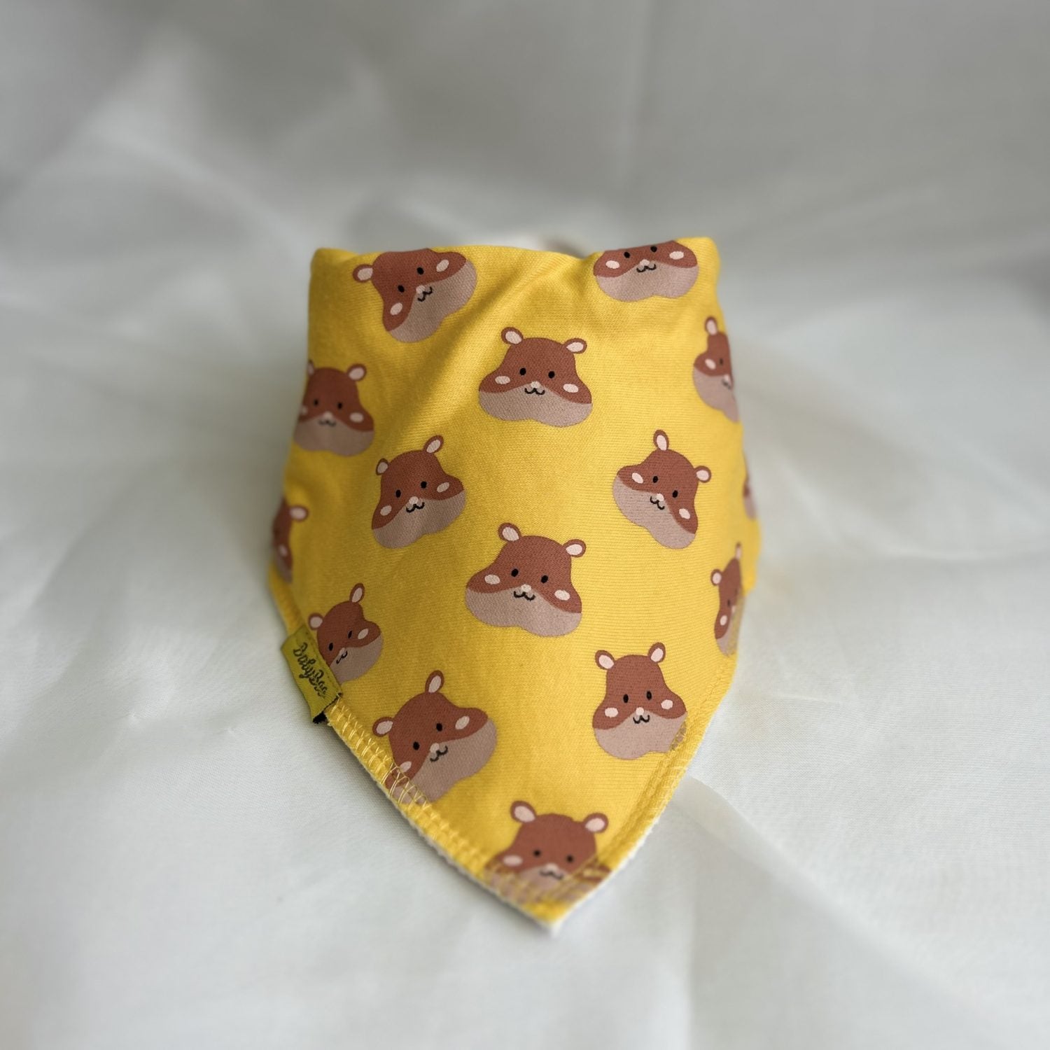 Yellow Hammy Organic Cotton DribbleBoo Bandana bib