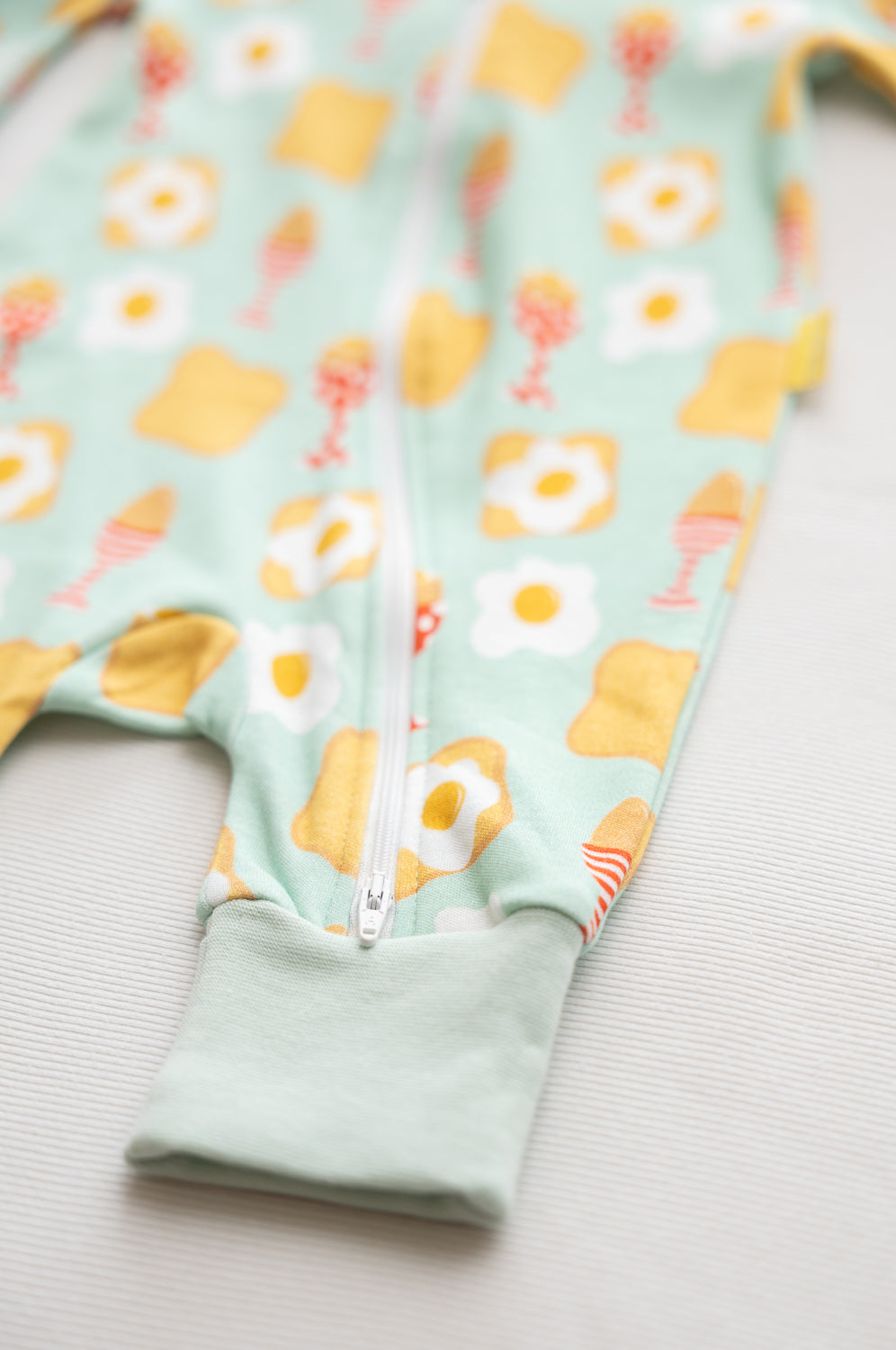 Dippy Eggs organic cotton ZippyBoo suit