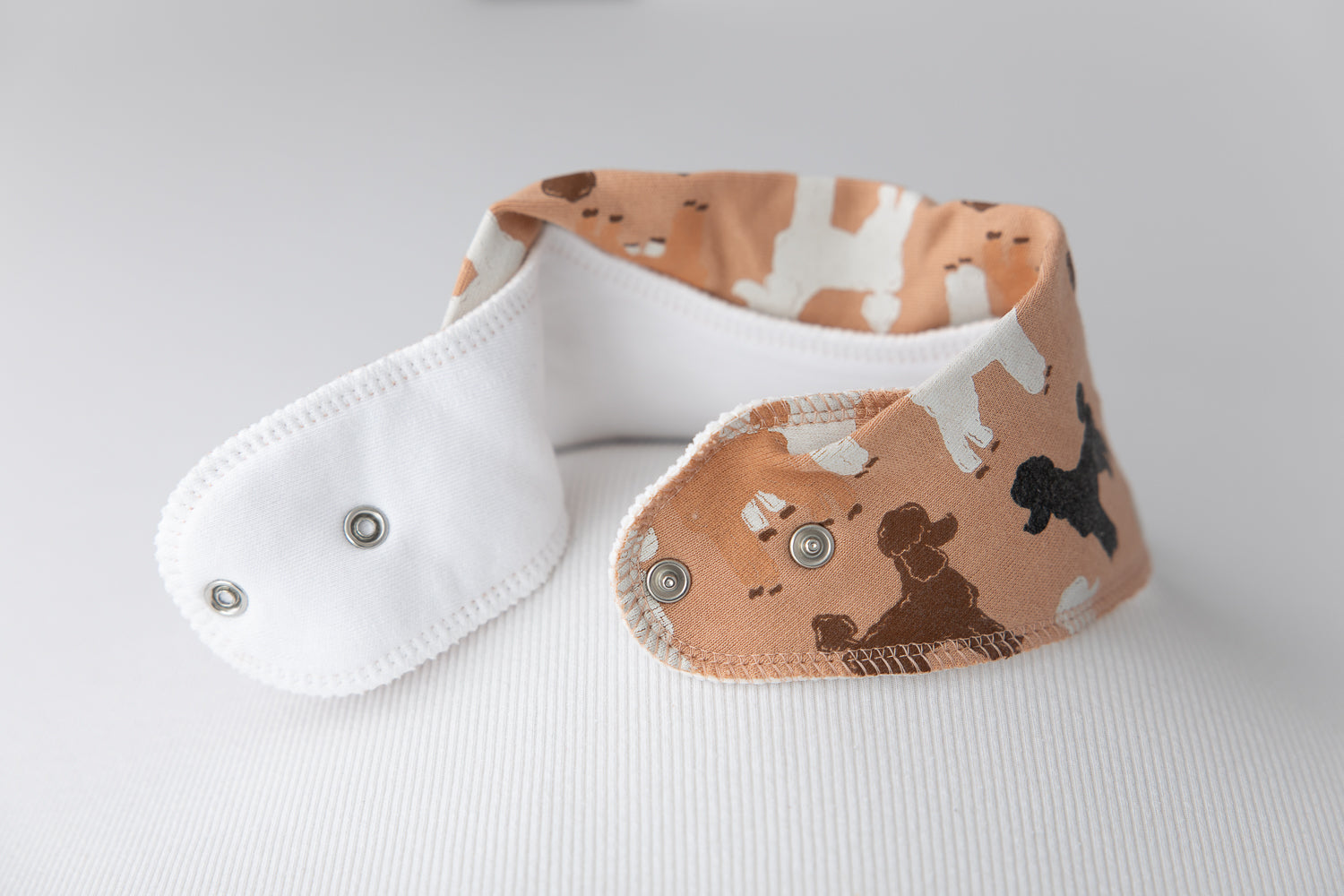 Poodle Parade organic cotton DribbleBoo bandana bib