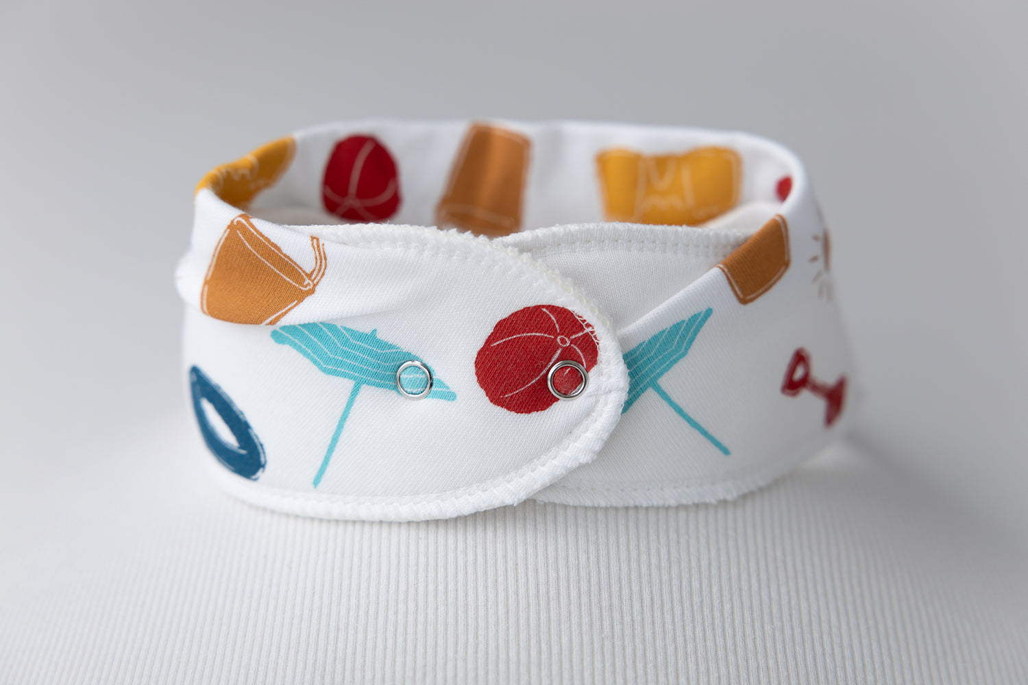 Sandy toes organic cotton DribbleBoo bandana bib