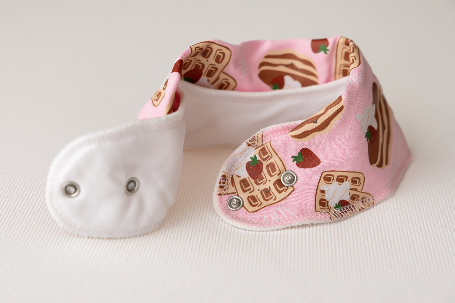 Pink Pancake Club organic cotton DribbleBoo bandana bib