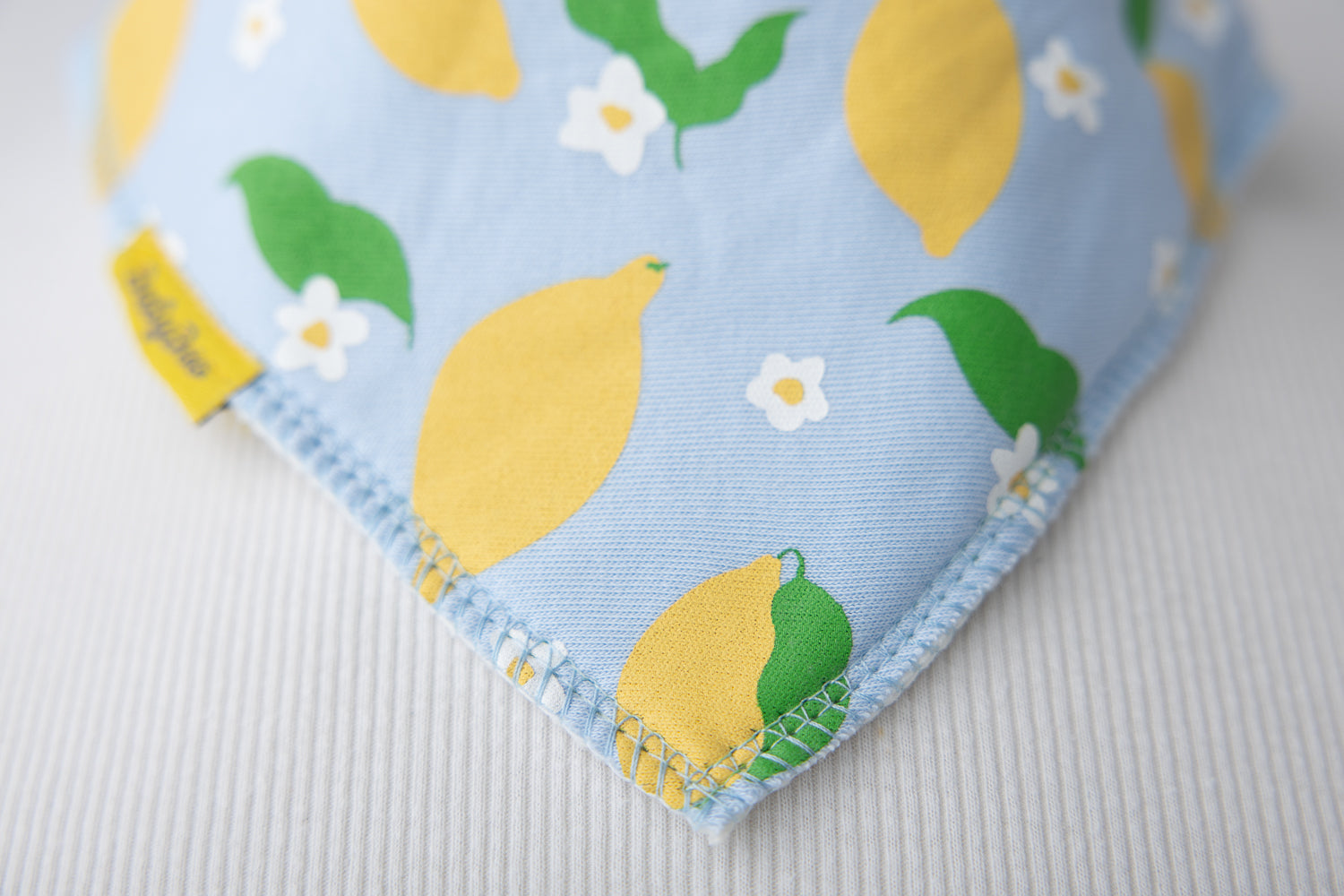 Tangy Lemons Organic Cotton DribbleBoo Bandana bib
