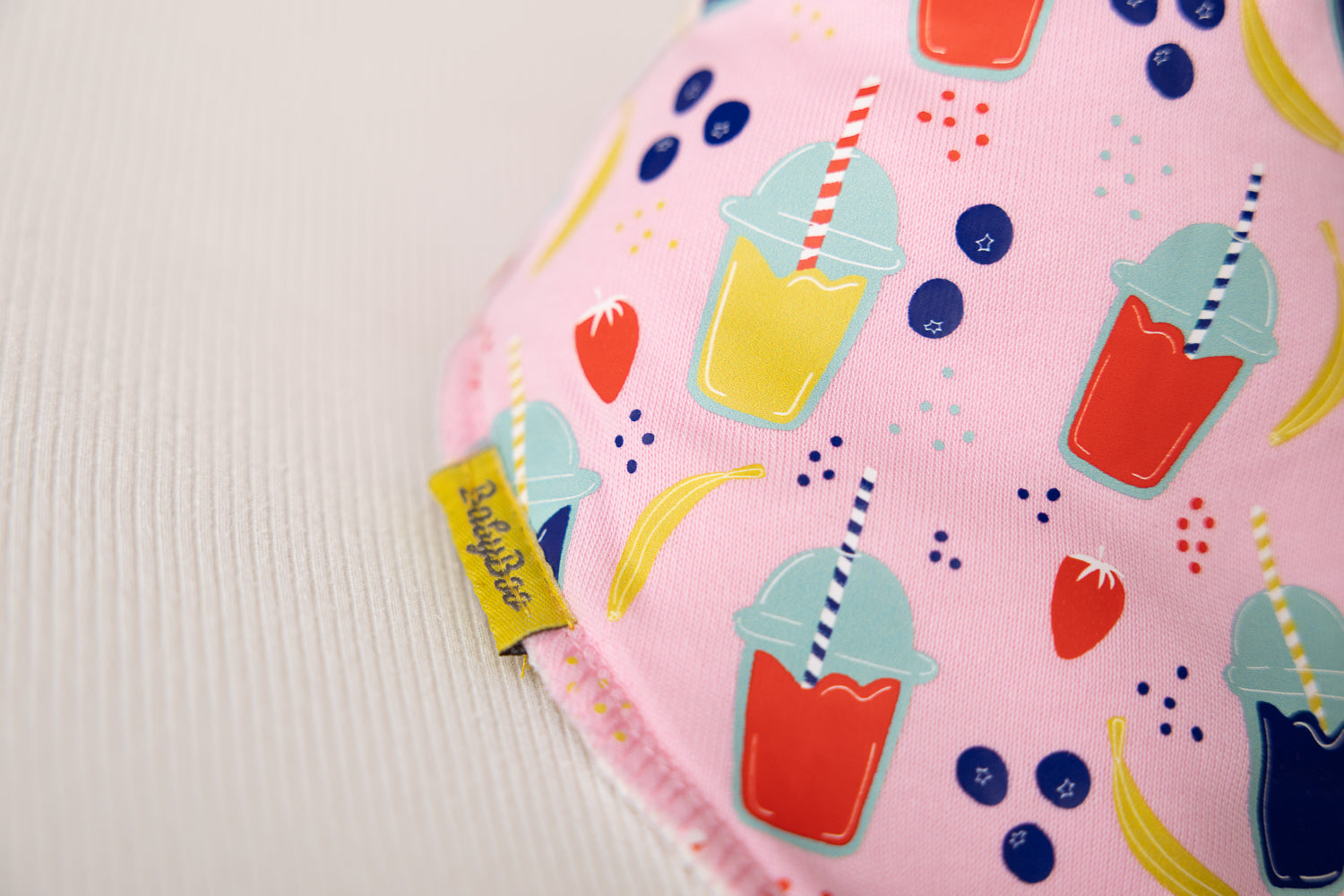 Smoothie Club organic cotton DribbleBoo bandana bib