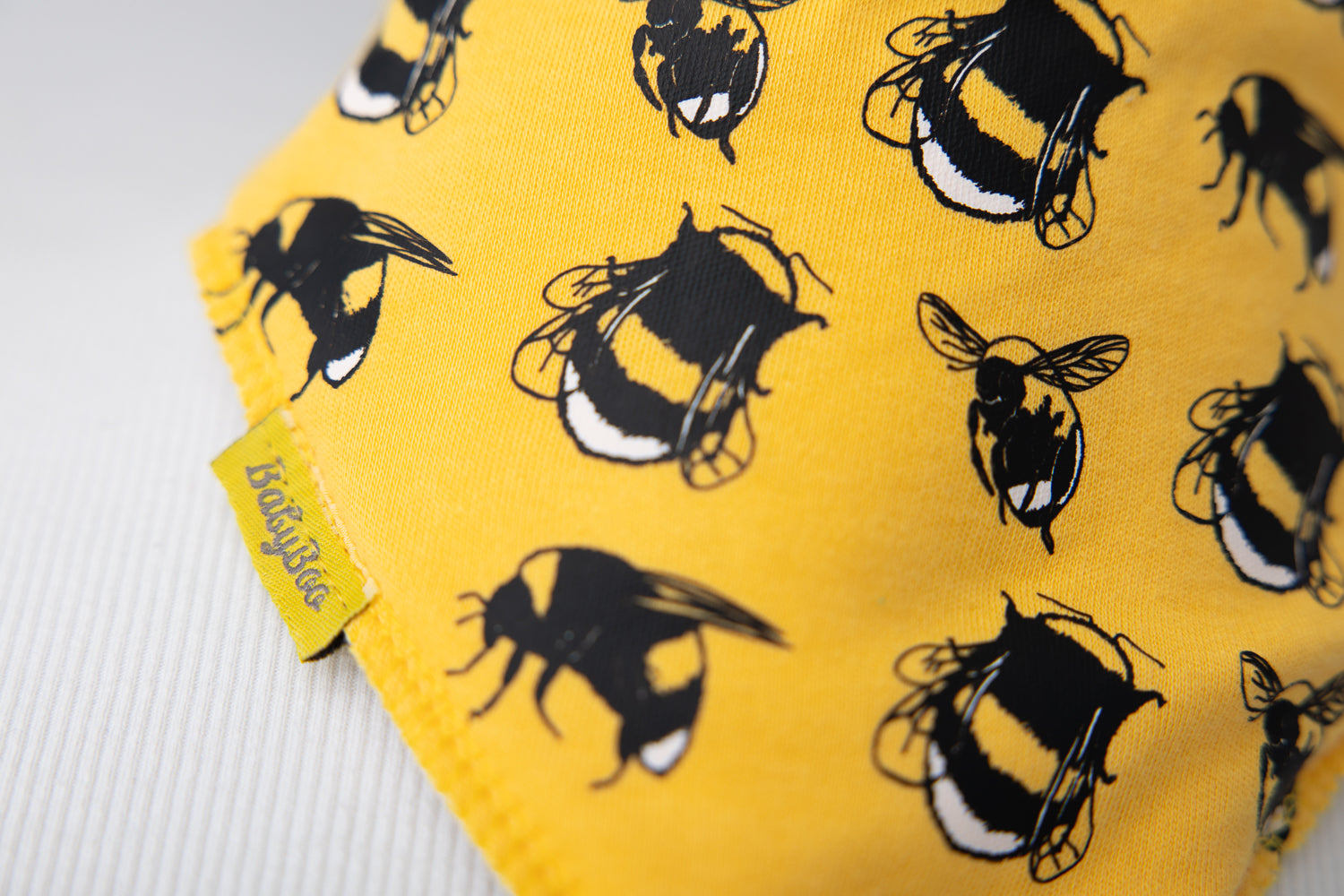 Fauna Bee organic cotton DribbleBoo bandana bib