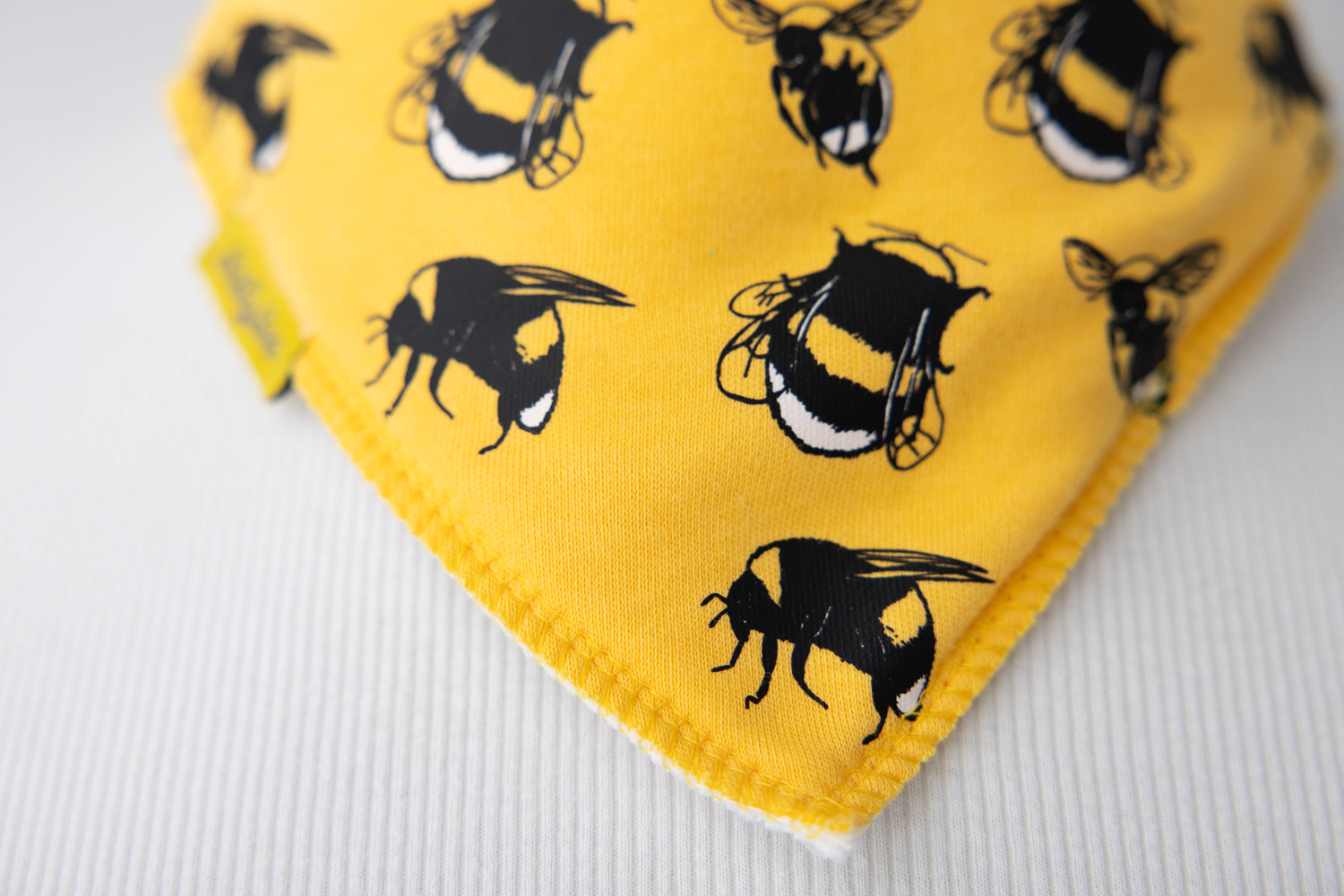 Fauna Bee organic cotton DribbleBoo bandana bib