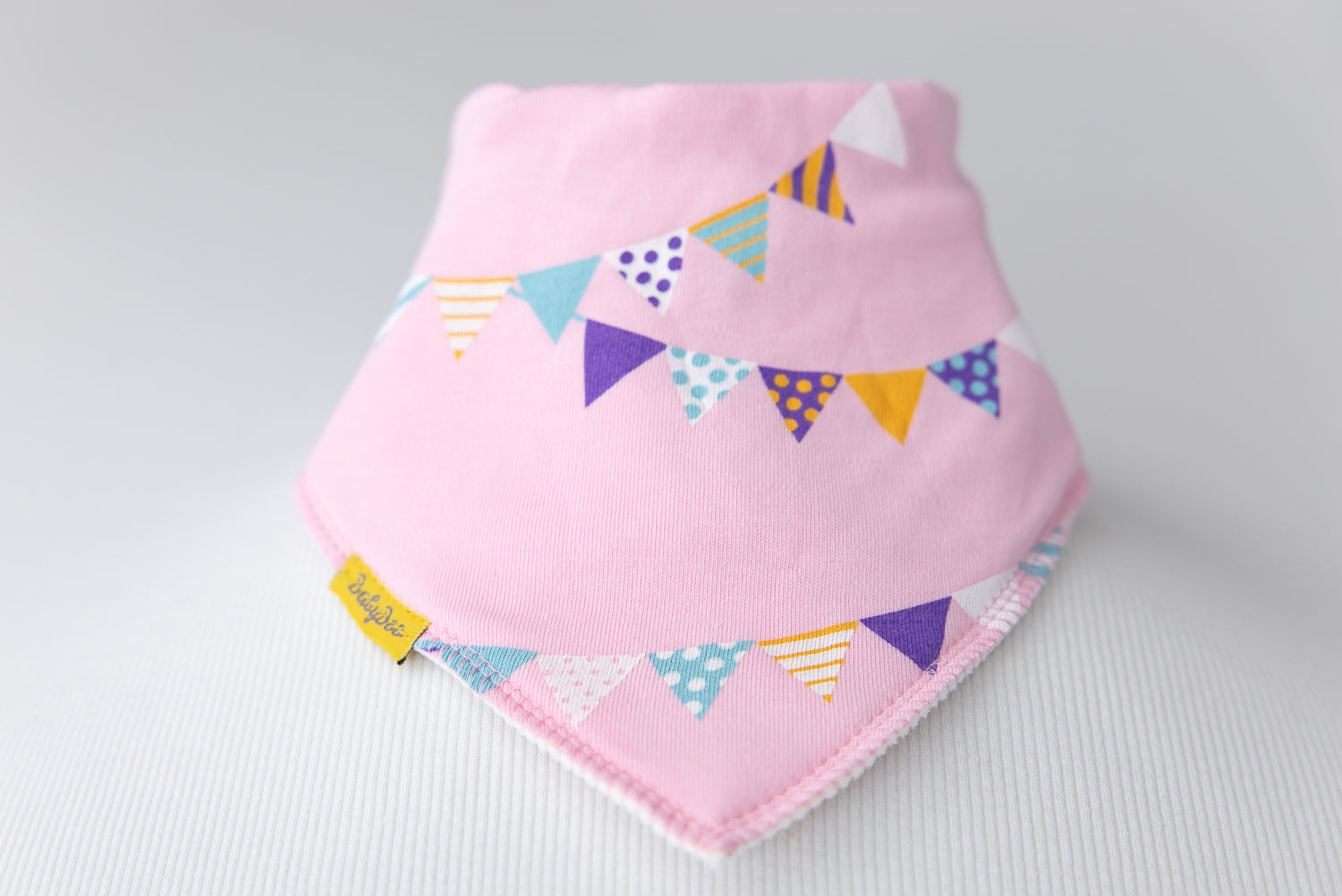 Pink Party Time Organic Cotton DribbleBoo Bandana bib