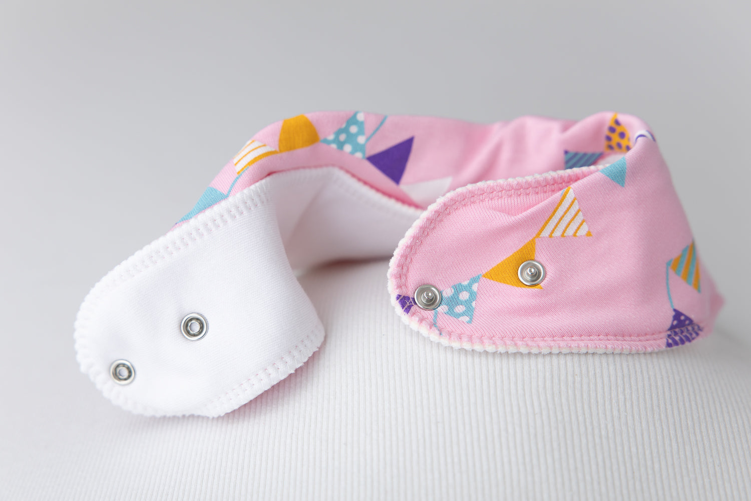 Pink Party Time Organic Cotton DribbleBoo Bandana bib