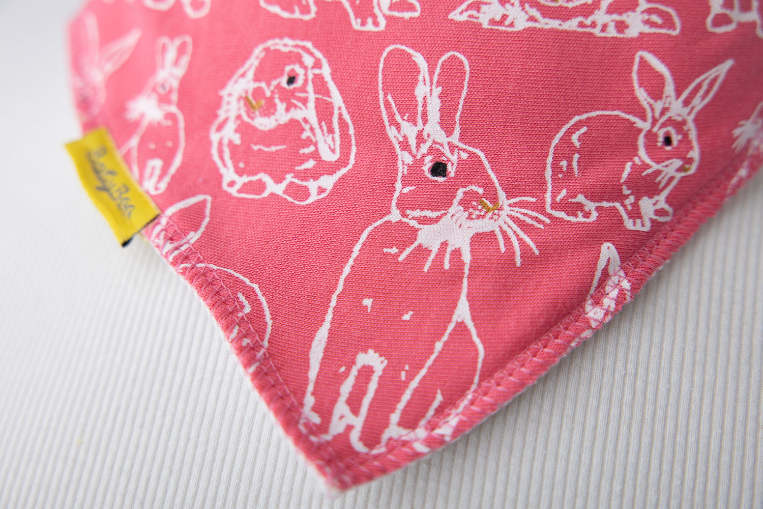 Fauna Rabbit organic cotton DribbleBoo bandana bib