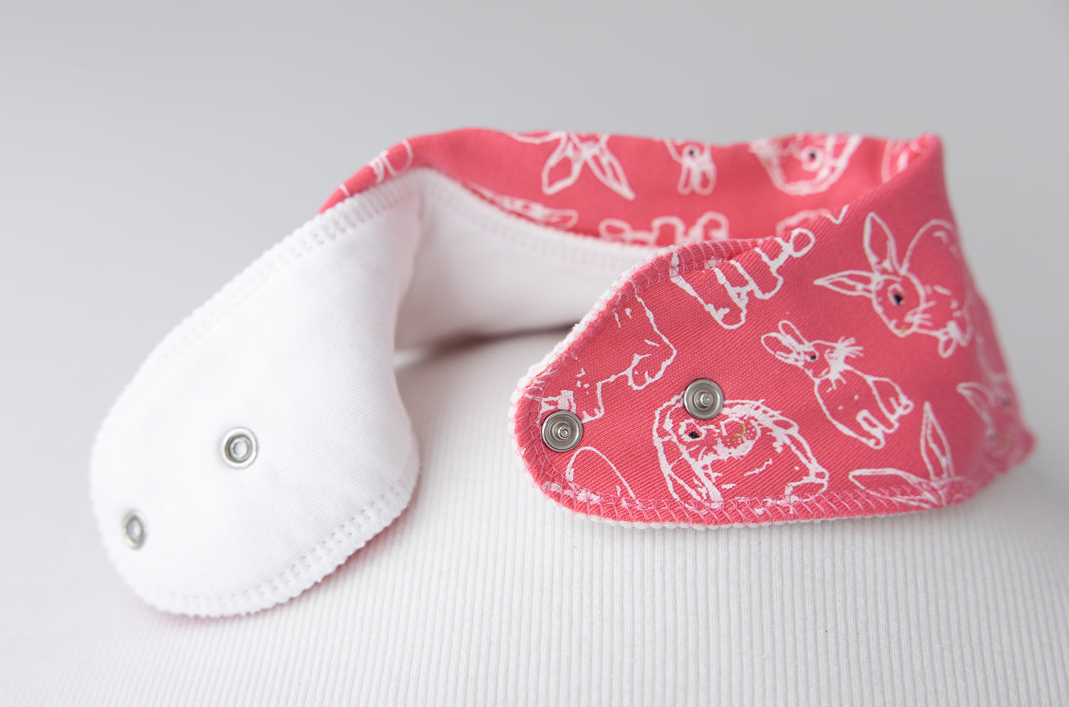 Fauna Rabbit organic cotton DribbleBoo bandana bib
