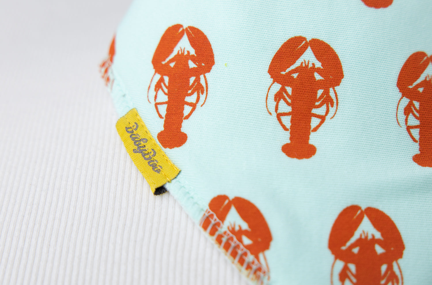 Fauna Lobster organic cotton DribbleBoo bandana bib