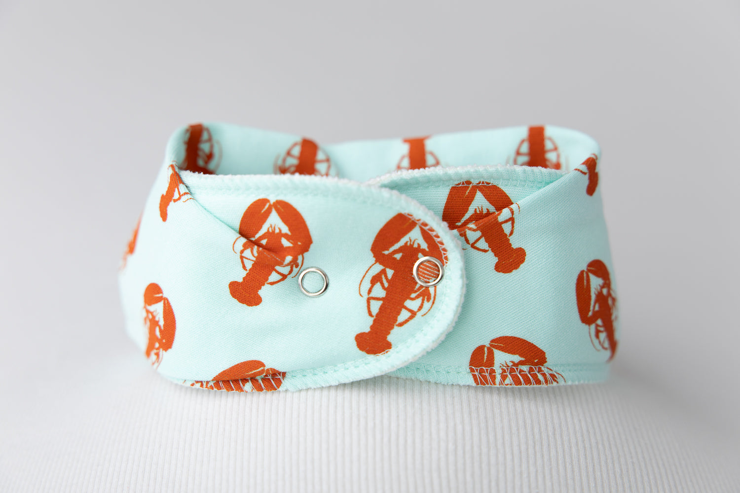 Fauna Lobster organic cotton DribbleBoo bandana bib