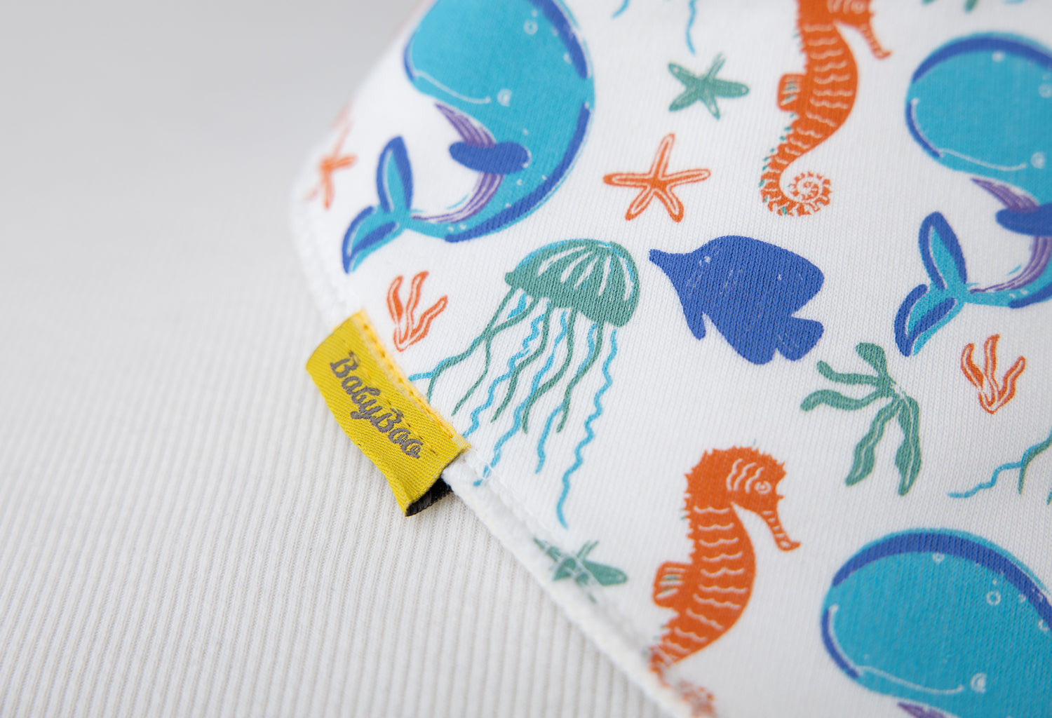 Sea Squad organic cotton DribbleBoo bandana bib