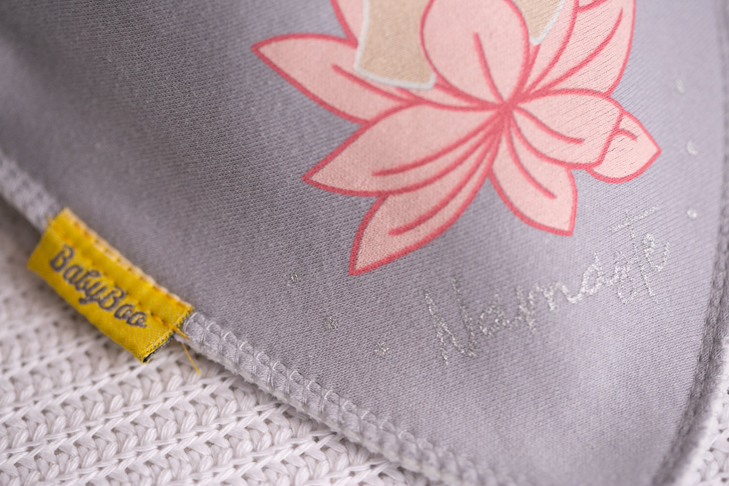 Namaste organic cotton bandana bib