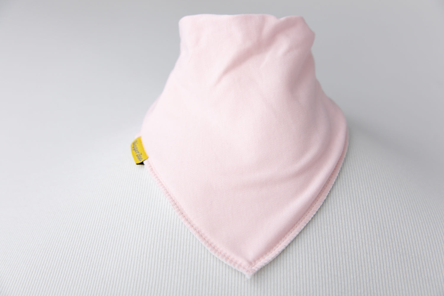 Just baby pink organic cotton BiggerBoo bandana bib (age 3+)
