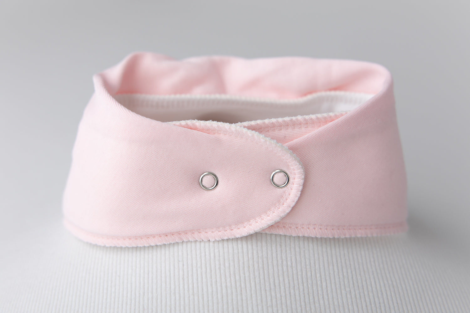 Just baby pink organic cotton BiggerBoo bandana bib (age 3+)