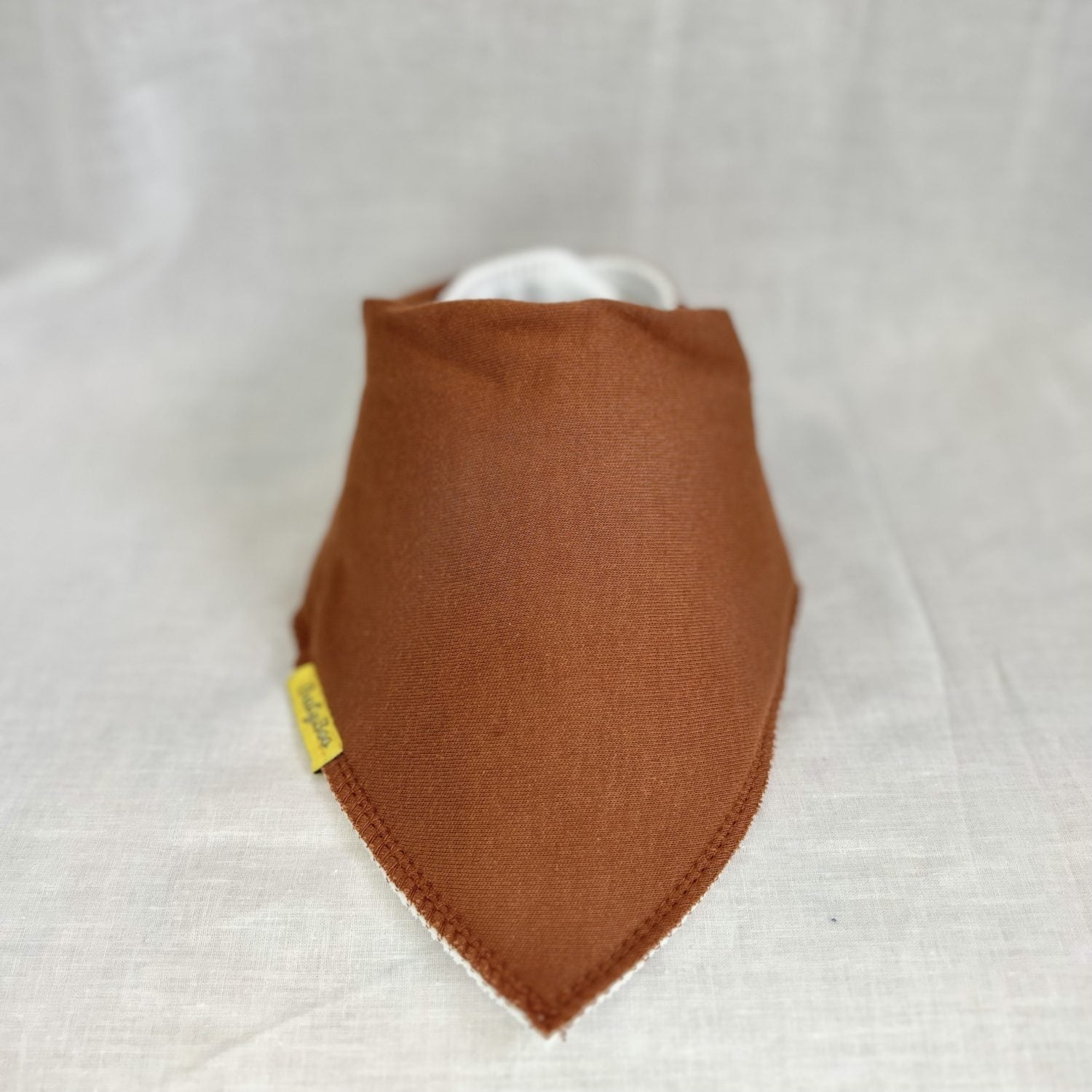 Big Sister in training organic cotton DribbleBoo bandana bib